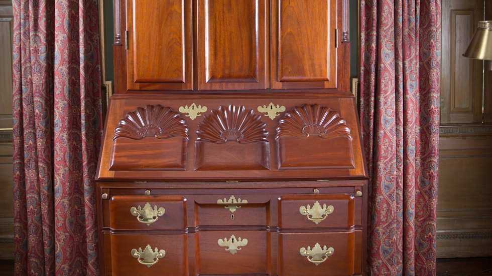 large wooden cabinet with drawers